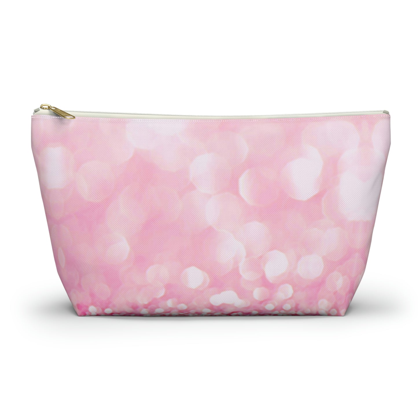 Petal Pink Sparkle  Accessory Pouch w T-bottom