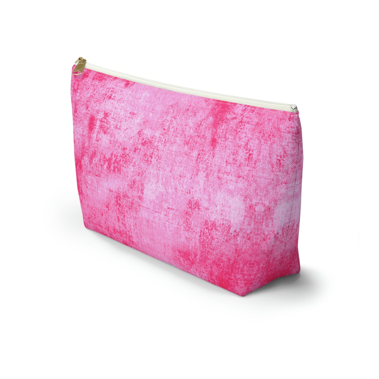 Pink Grunge Accessory Pouch w T-bottom