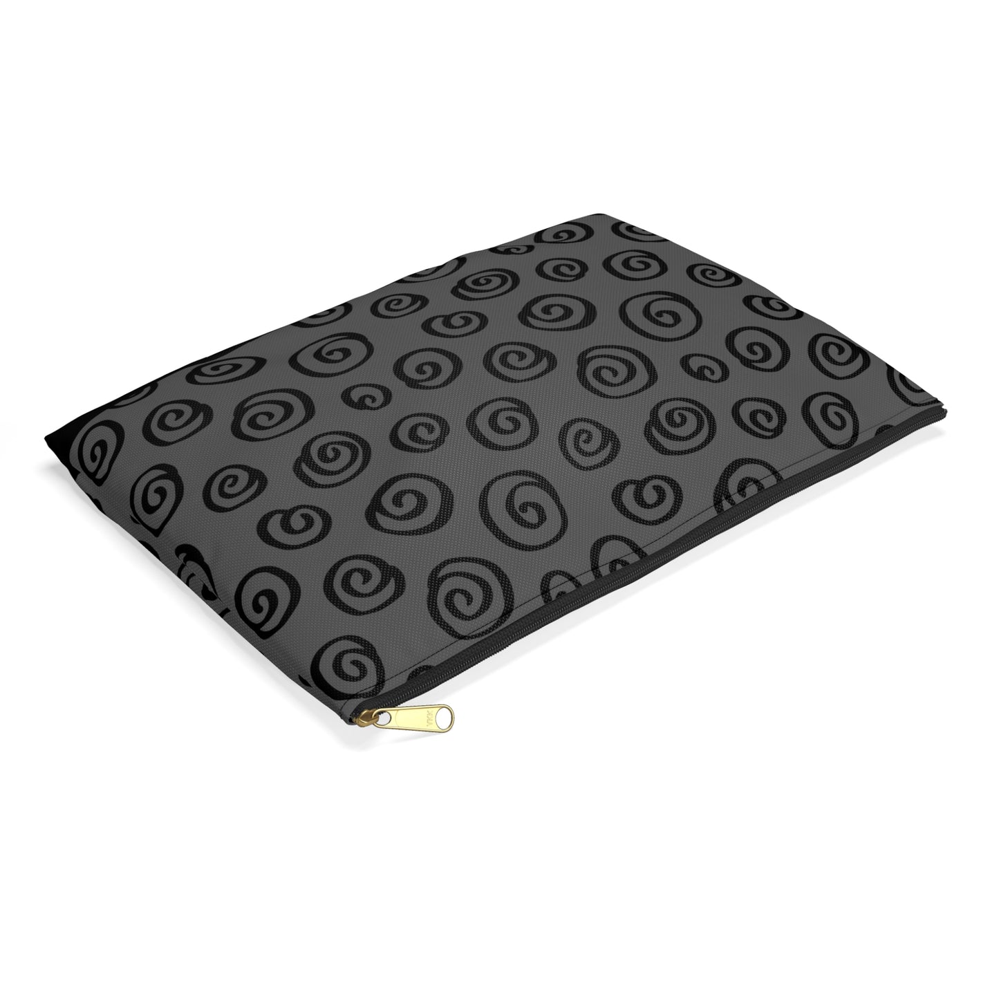 Black Swirl Charcoal Accessory Pouch