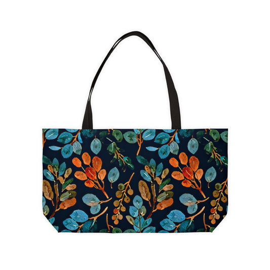 Picadee Navy Floral  Weekender Tote Bag