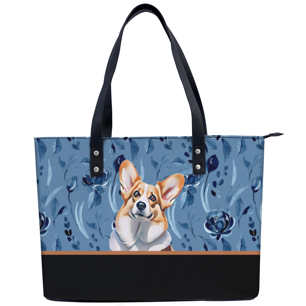 Corgi PU Leather Handbag Tote