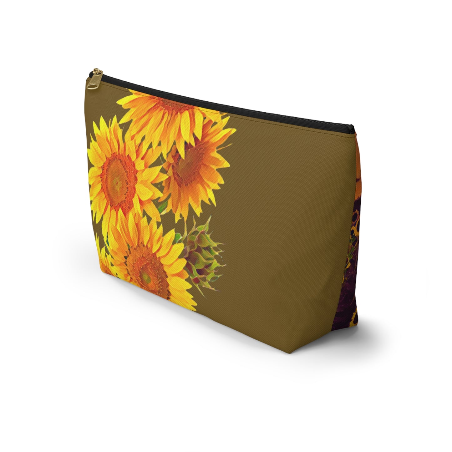 Sunflower Field Accessory Pouch w T-bottom