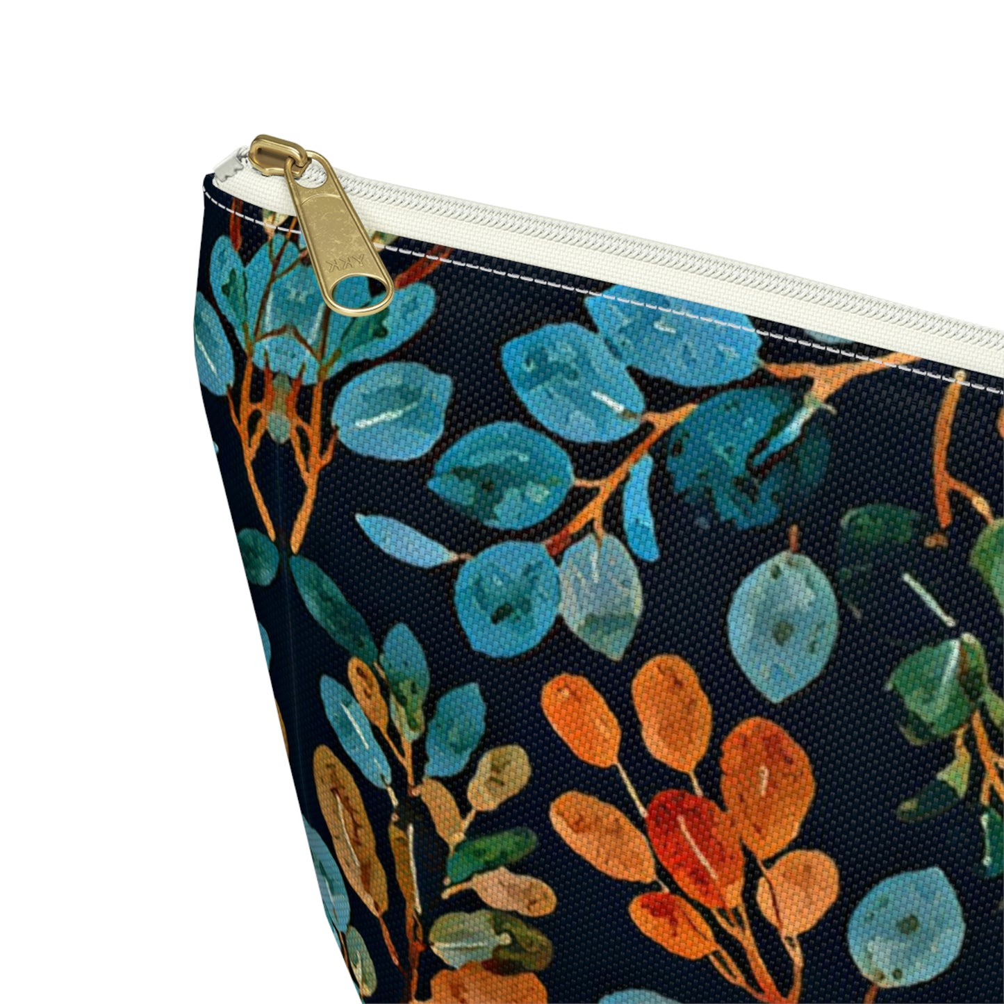 Picadee Navy Floral Accessory Pouch w T-bottom