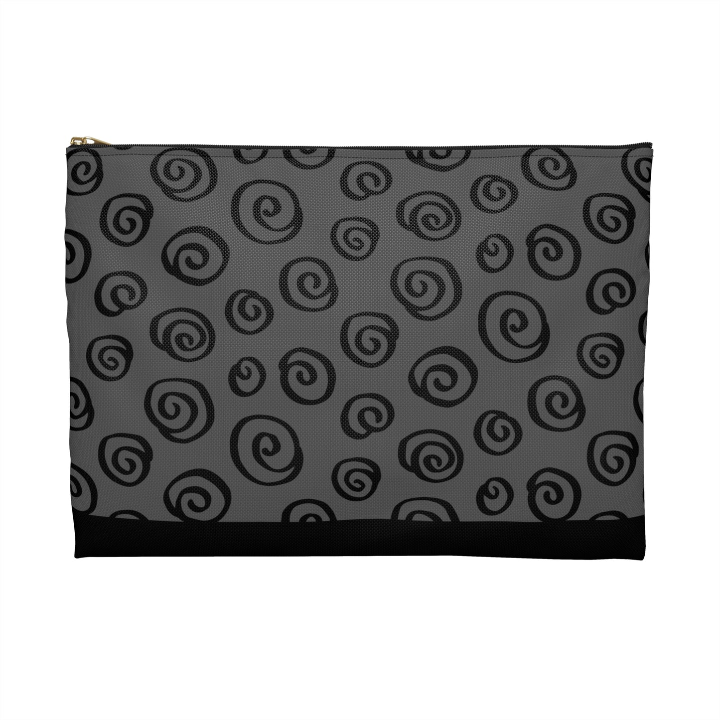 Black Swirl Charcoal Accessory Pouch