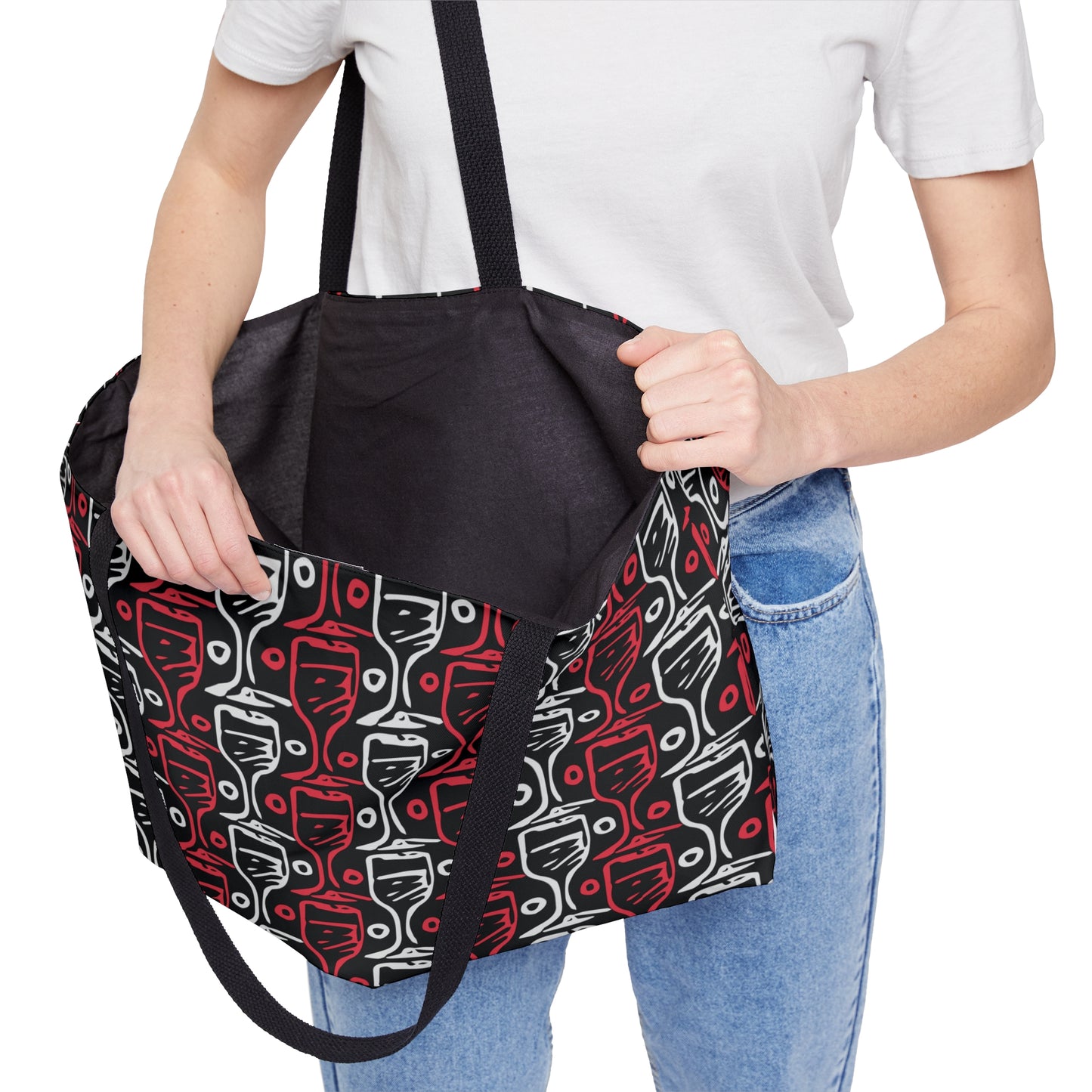 Wine Glass Weekender Tote Bag