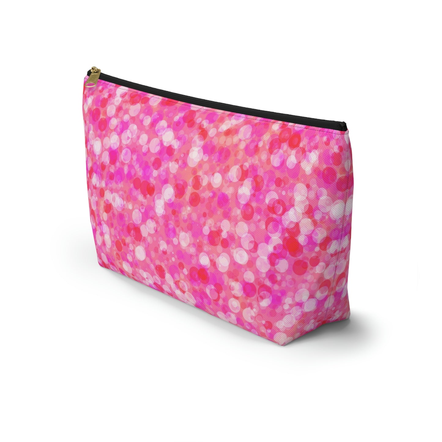 Poppin Pink Accessory Pouch w T-bottom