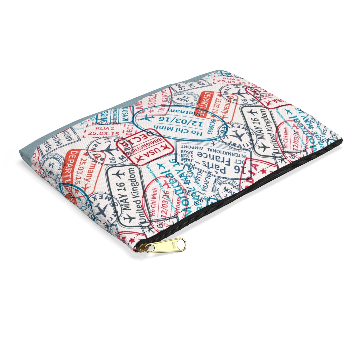 Travel Stamps Accessory Pouch