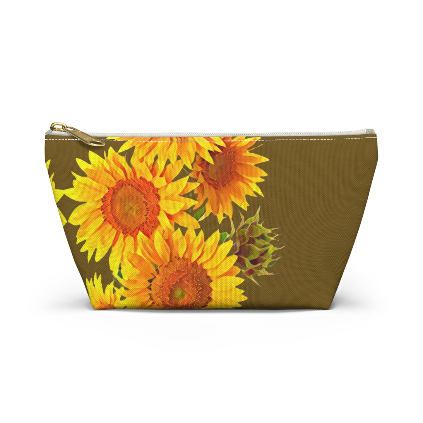 Sunflower Field Accessory Pouch w T-bottom