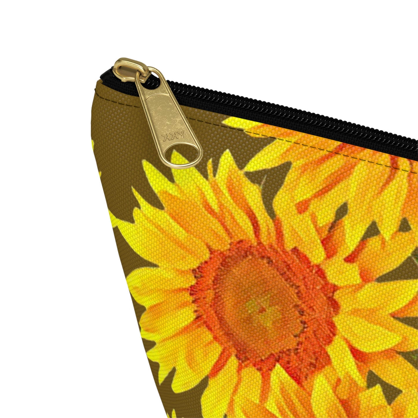 Sunflower Field Accessory Pouch w T-bottom