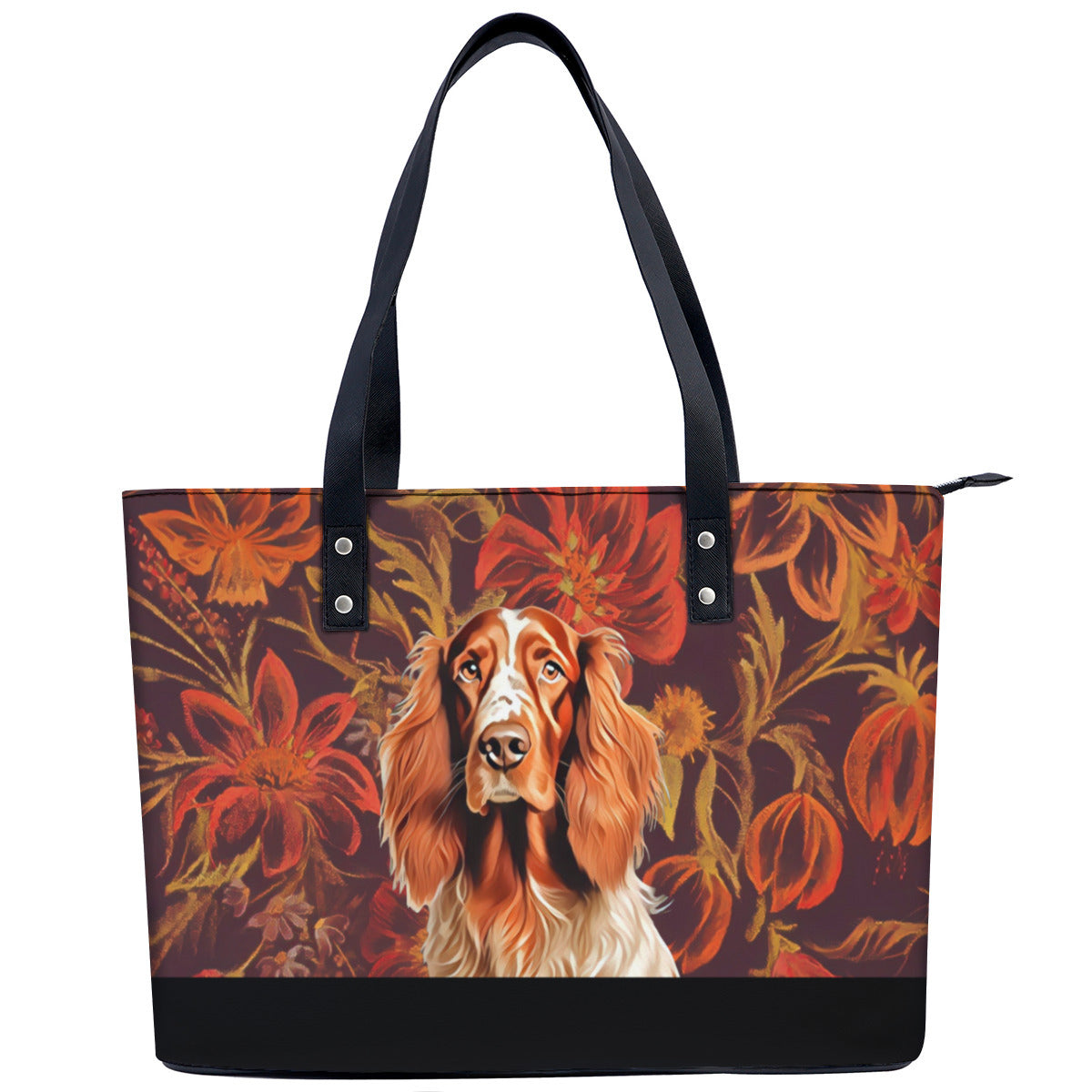 Irish Setter PU Leather Handbag Tote