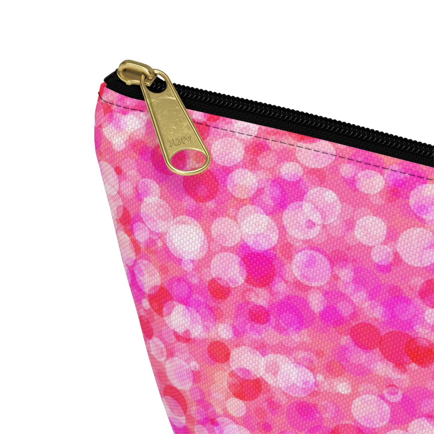 Poppin Pink Accessory Pouch w T-bottom