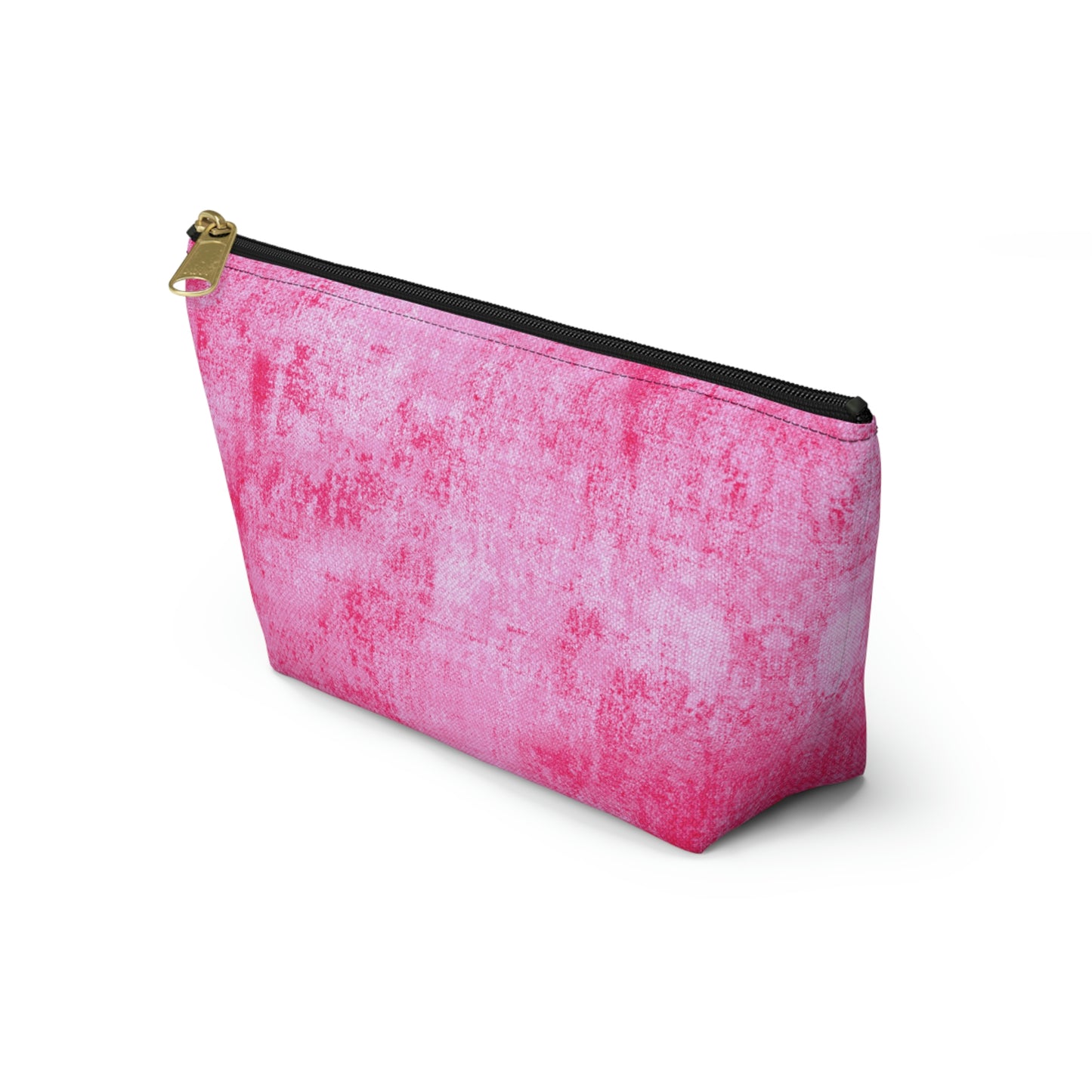 Pink Grunge Accessory Pouch w T-bottom