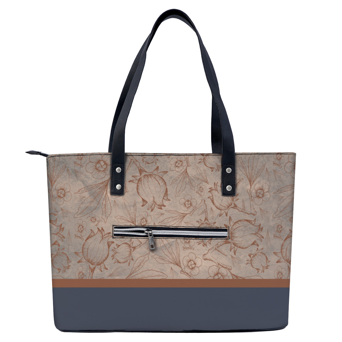 Miniature Schnauzer PU Leather Handbag Tote