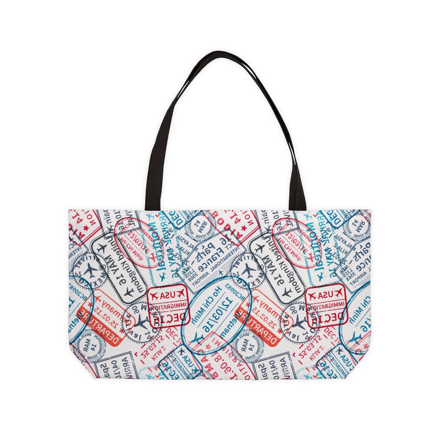 Travel Stamps Weekender Tote Bag