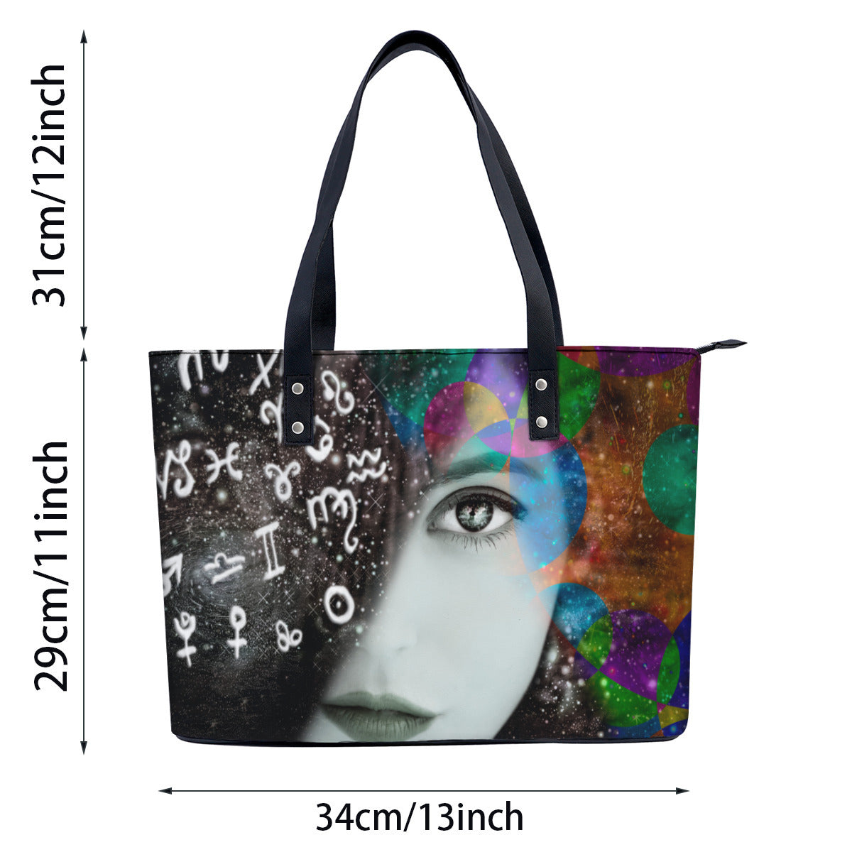 Mystic PU Leather Handbag Tote