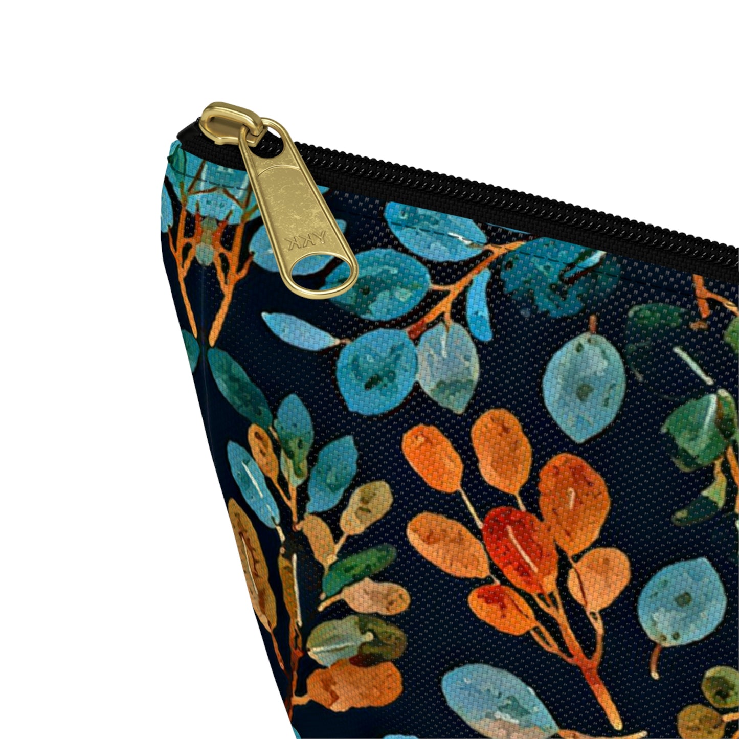 Picadee Navy Floral Accessory Pouch w T-bottom