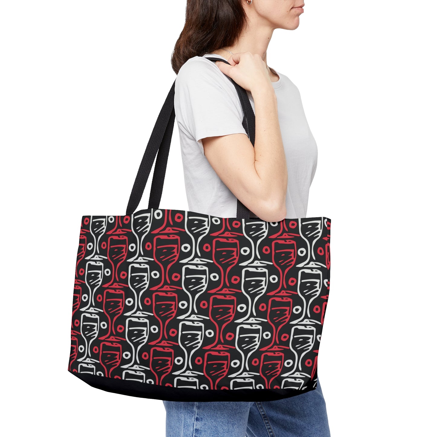 Wine Glass Weekender Tote Bag