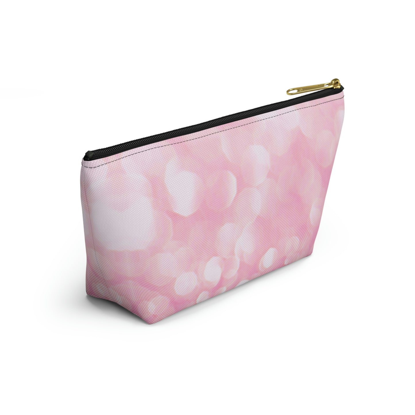 Petal Pink Sparkle  Accessory Pouch w T-bottom