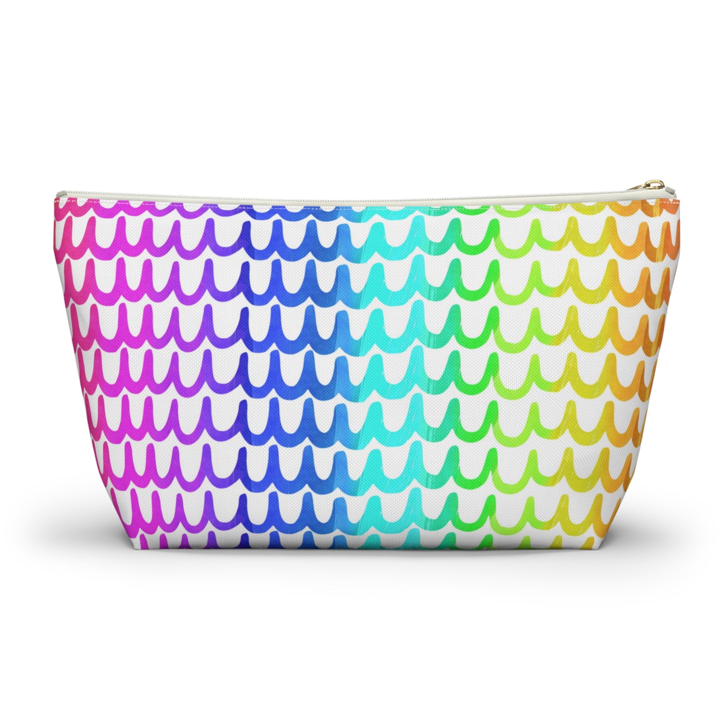 Rainbow Waves Accessory Pouch w T-bottom