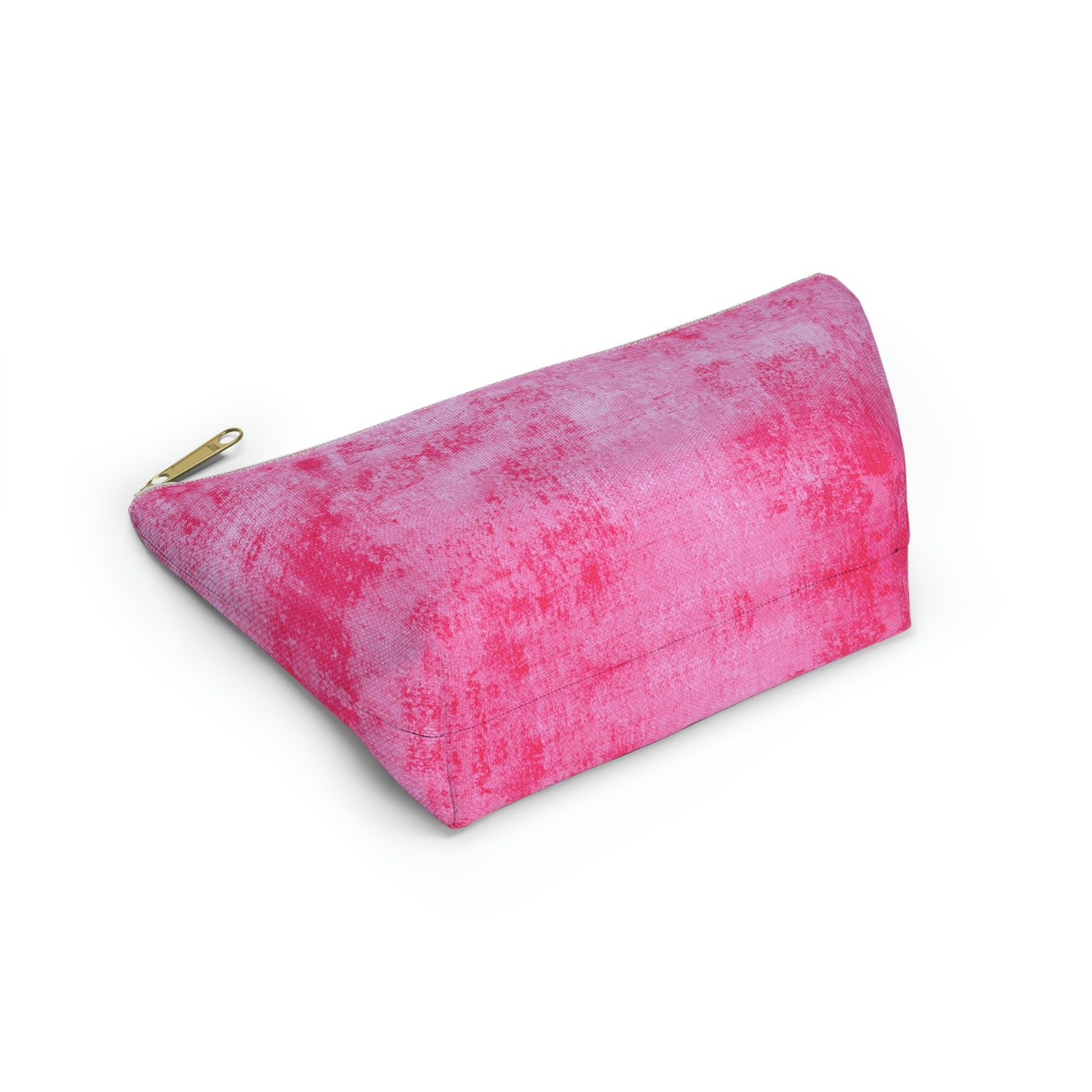 Pink Grunge Accessory Pouch w T-bottom