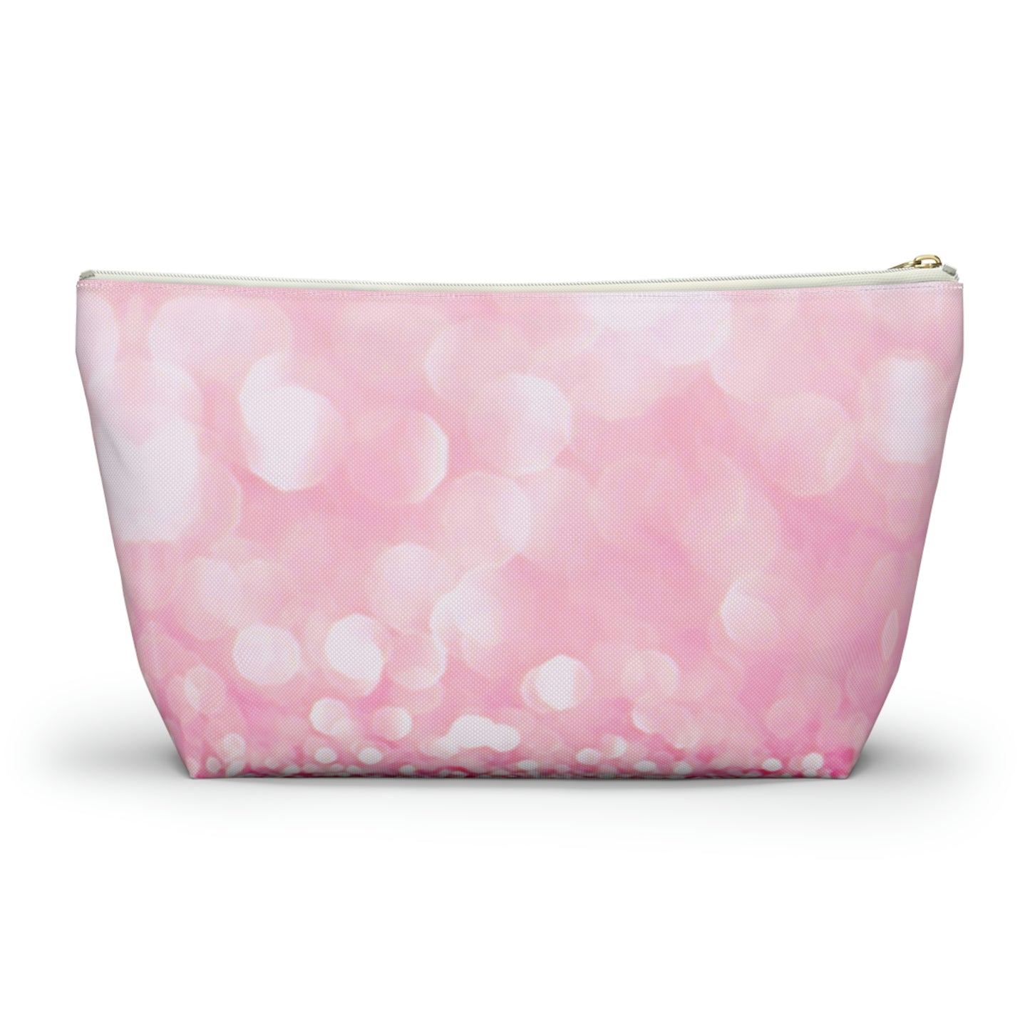 Petal Pink Sparkle  Accessory Pouch w T-bottom