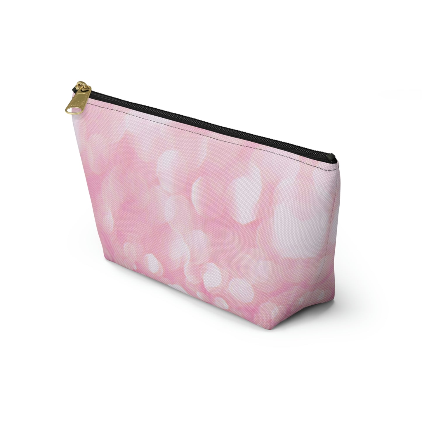 Petal Pink Sparkle  Accessory Pouch w T-bottom