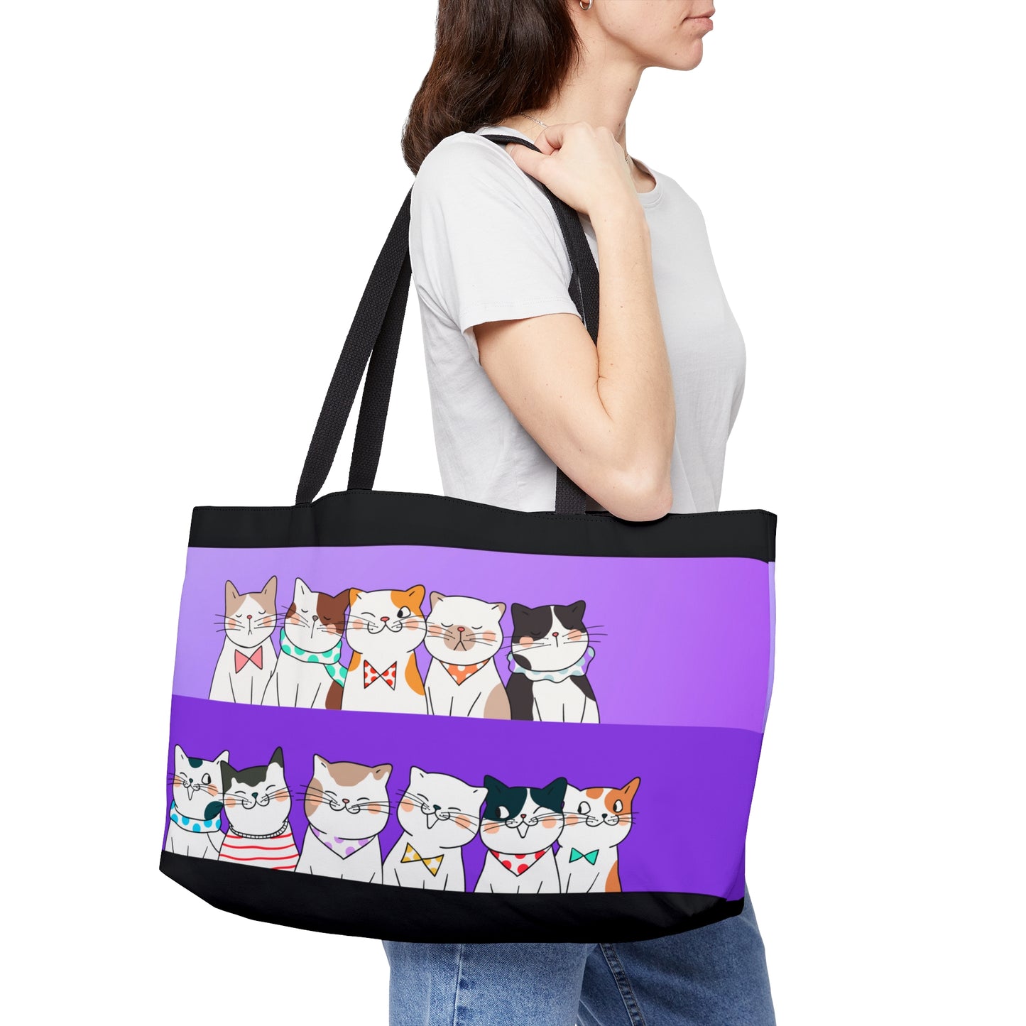 Cat Theatre Weekender Tote Bag