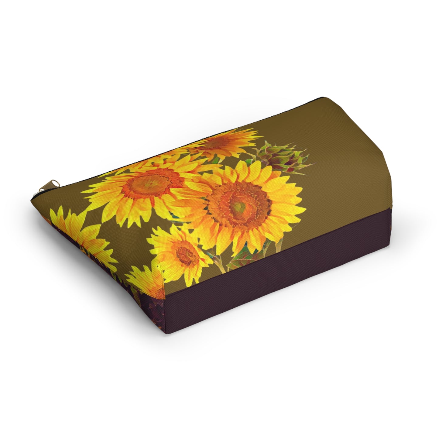 Sunflower Field Accessory Pouch w T-bottom