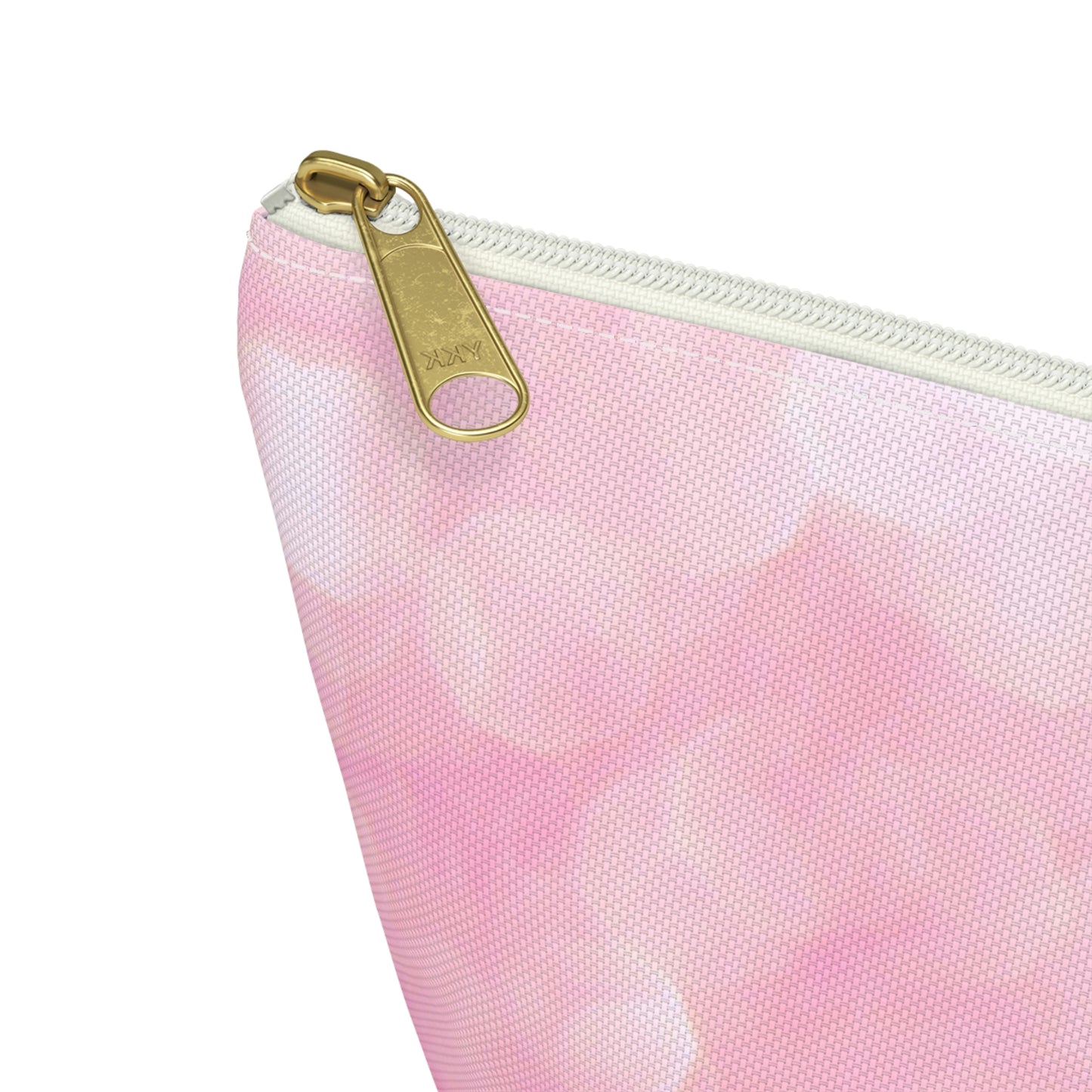 Petal Pink Sparkle  Accessory Pouch w T-bottom