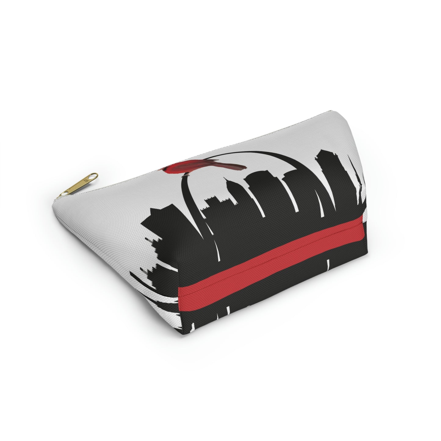 St Louis Skyline & Cardinal Accessory Pouch w T-bottom