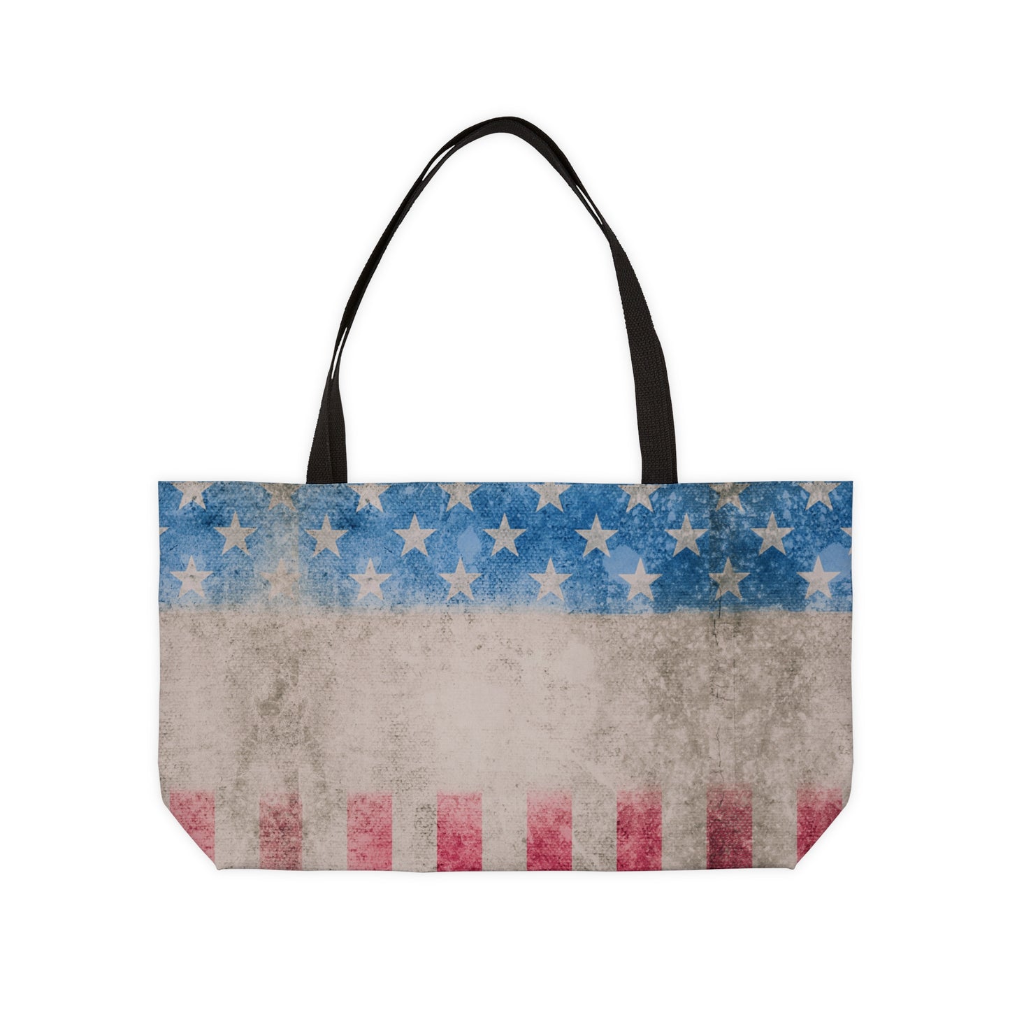 American Flag Grunge Weekender Tote Bag