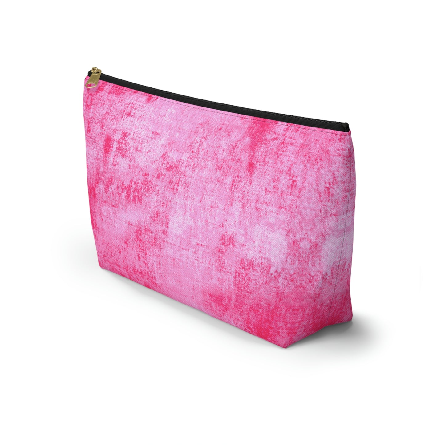 Pink Grunge Accessory Pouch w T-bottom