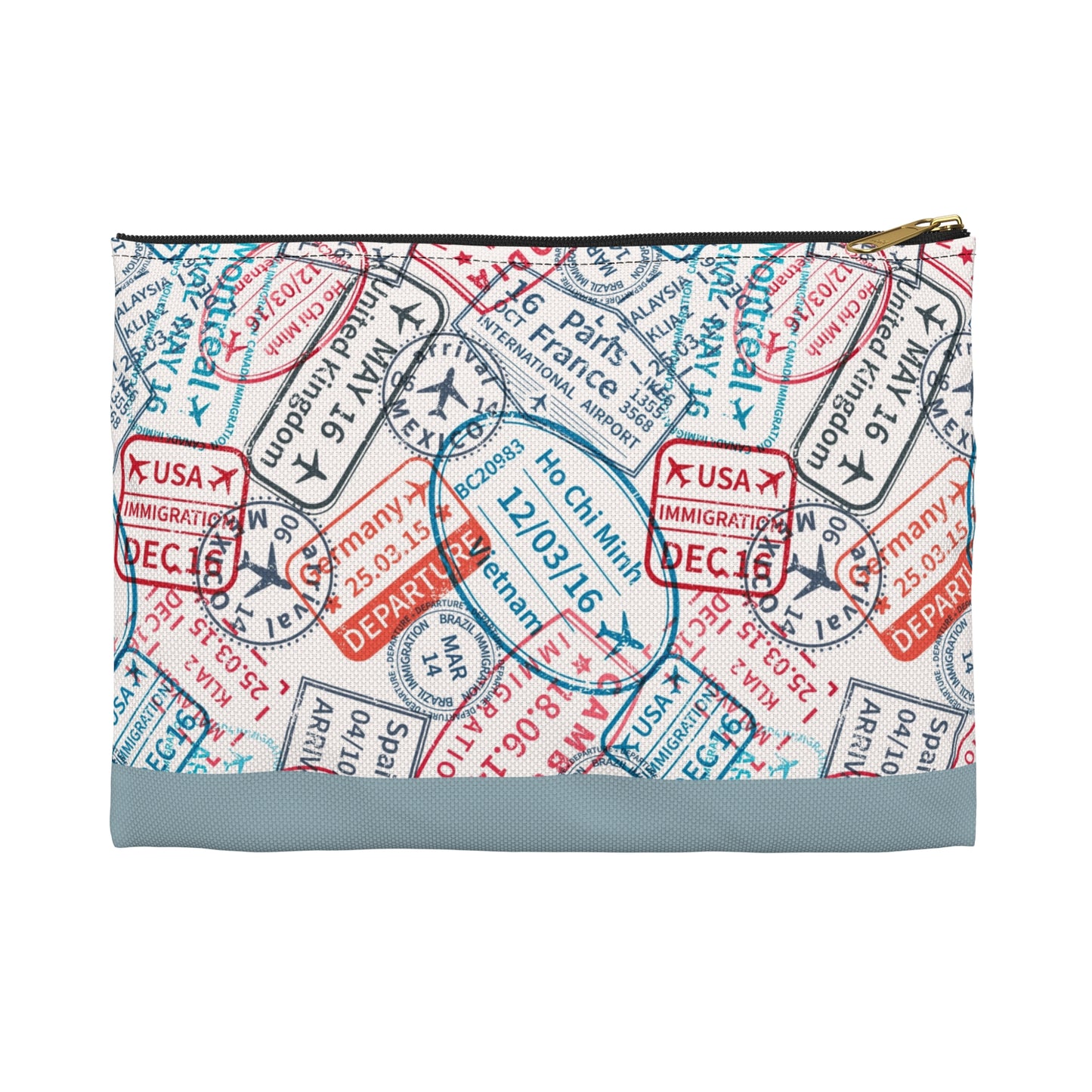 Travel Stamps Accessory Pouch