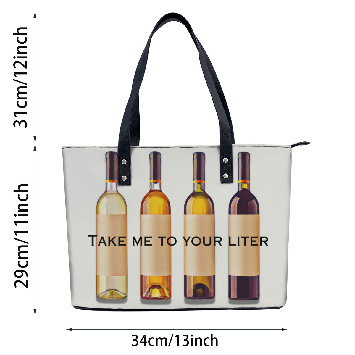 Take Me to Your Liter PU Leather Handbag Tote