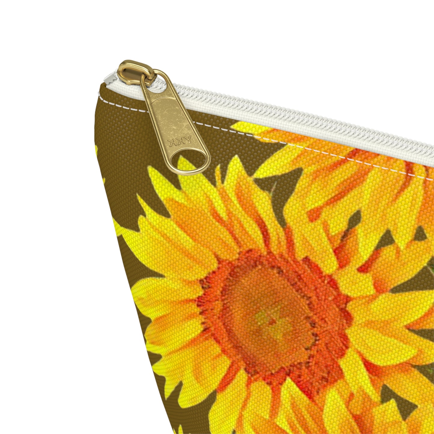 Sunflower Field Accessory Pouch w T-bottom