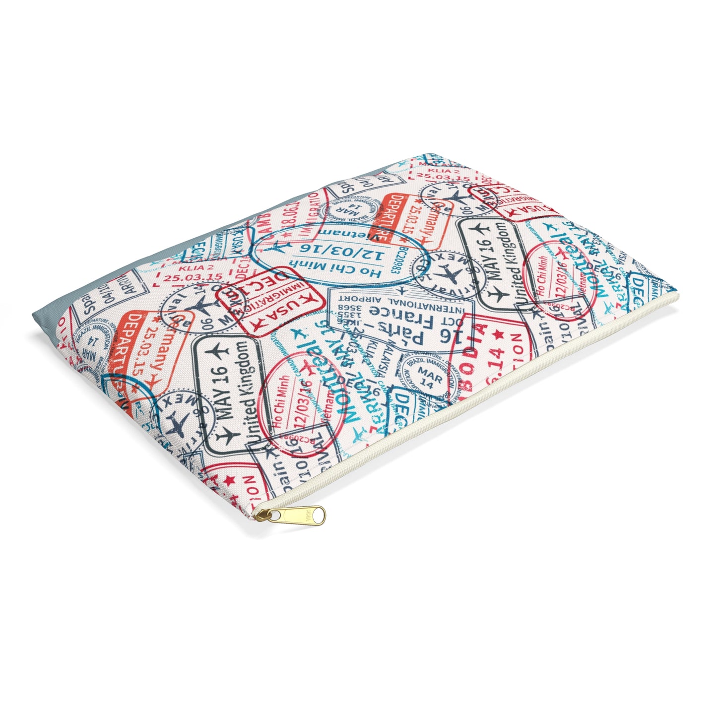 Travel Stamps Accessory Pouch