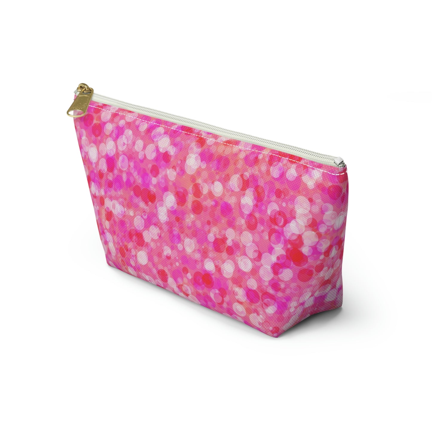 Poppin Pink Accessory Pouch w T-bottom