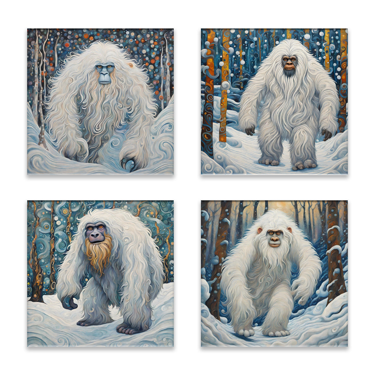 Yeti Absorbent Coasters- Set of 4