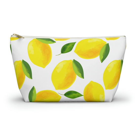 Lemon Fun Accessory Pouch w T-bottom