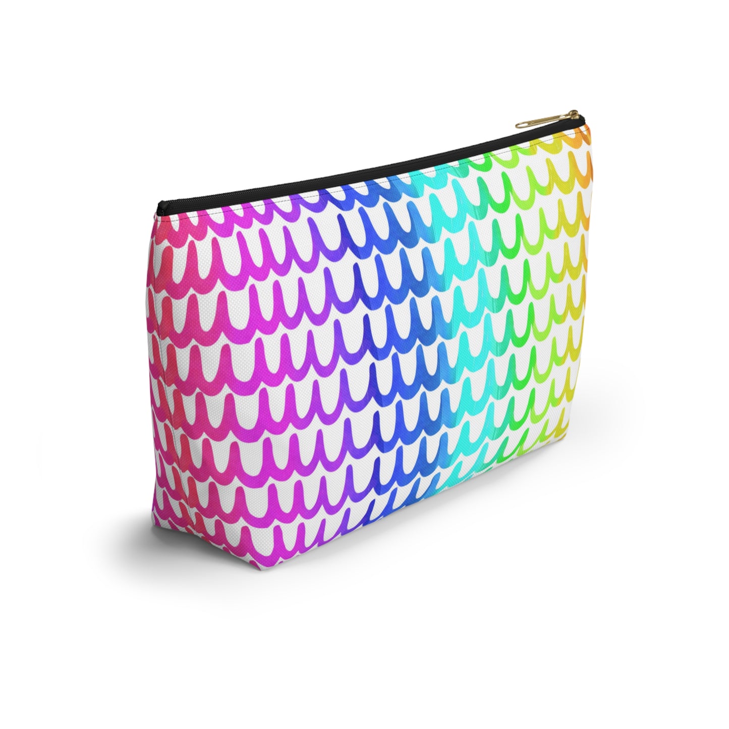 Rainbow Waves Accessory Pouch w T-bottom