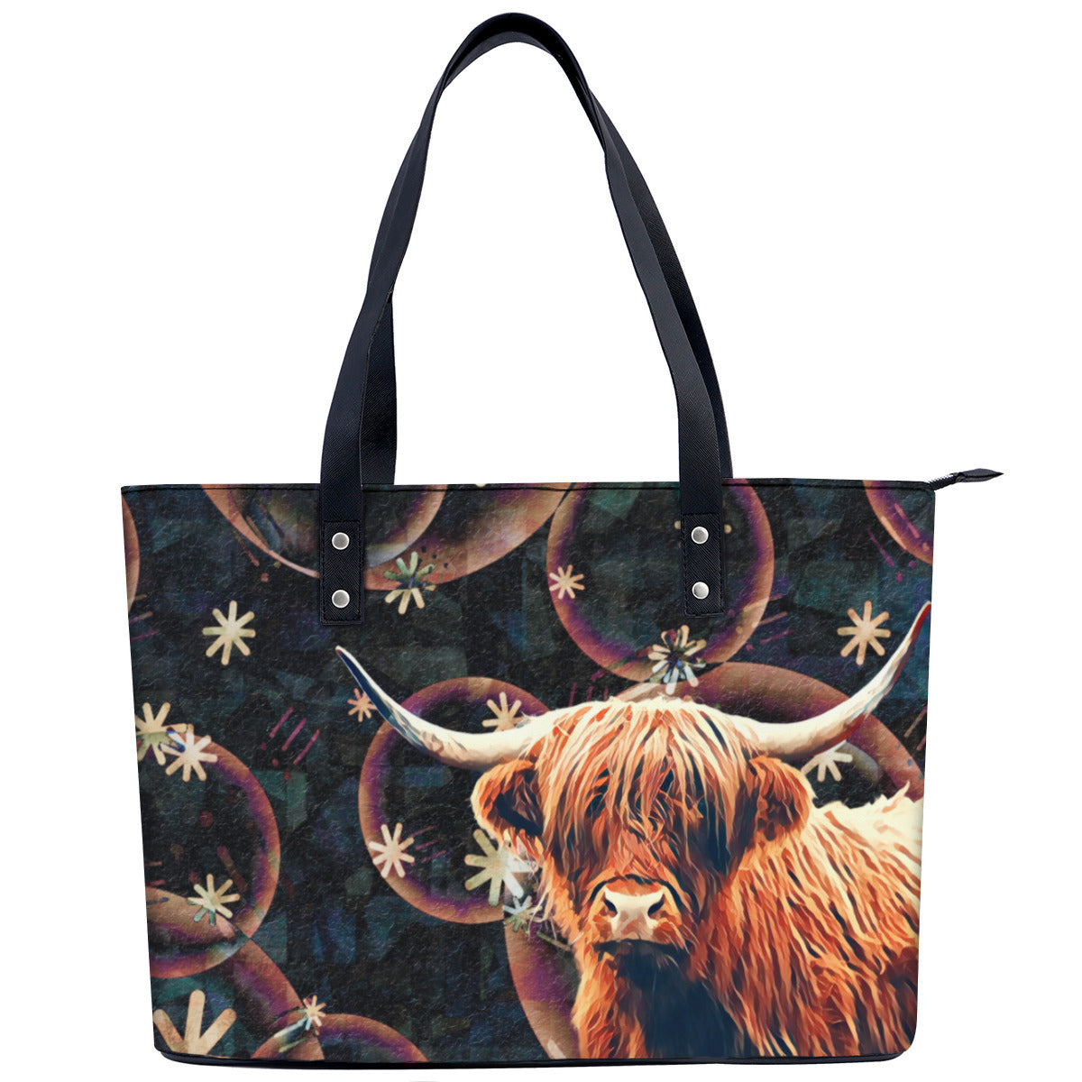 Viral  Moo PU Leather Handbag Tote