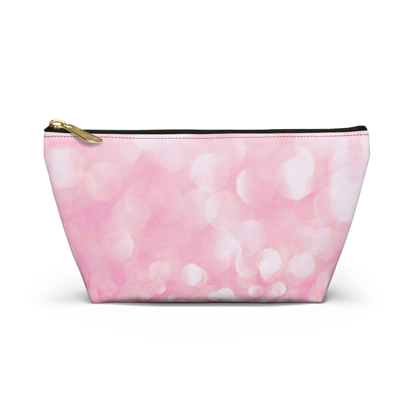 Petal Pink Sparkle  Accessory Pouch w T-bottom