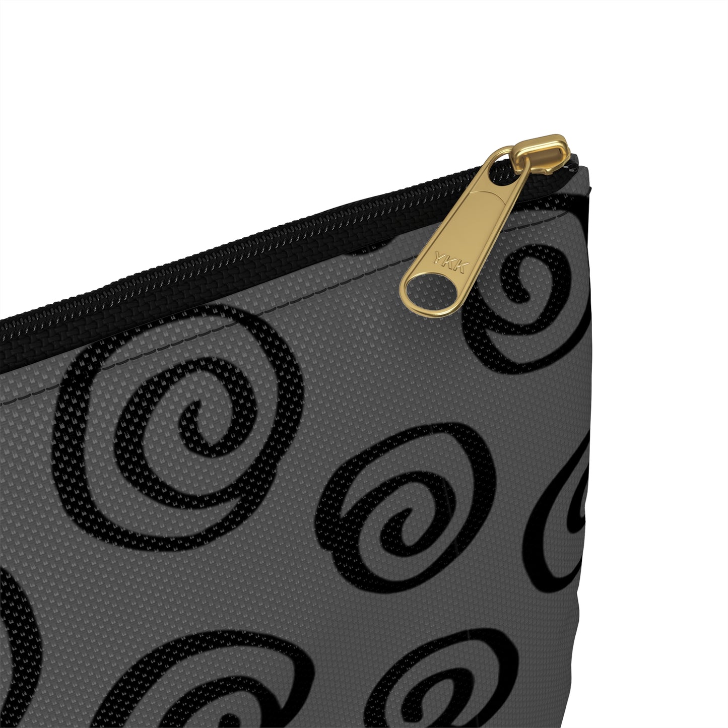 Black Swirl Charcoal Accessory Pouch