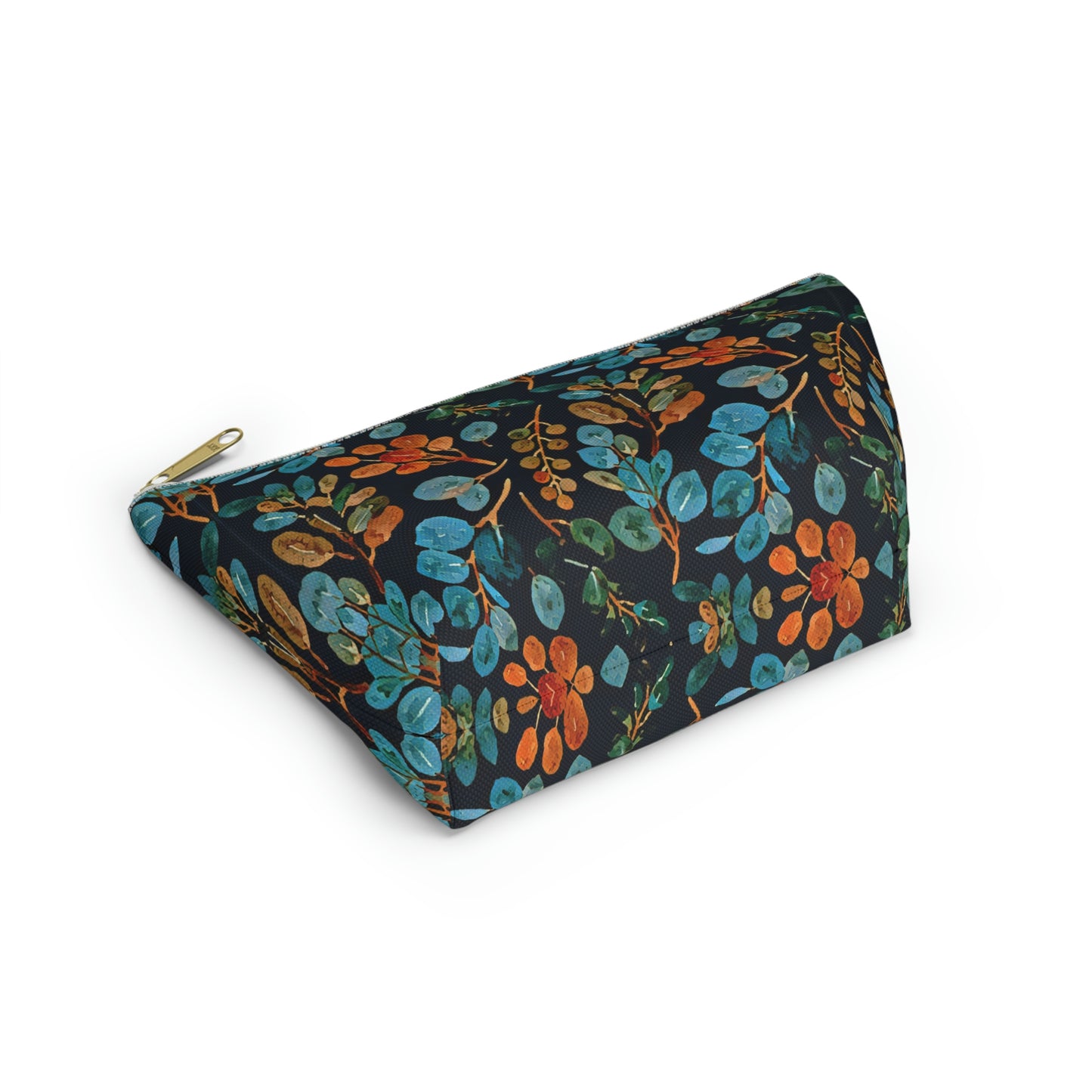 Picadee Navy Floral Accessory Pouch w T-bottom