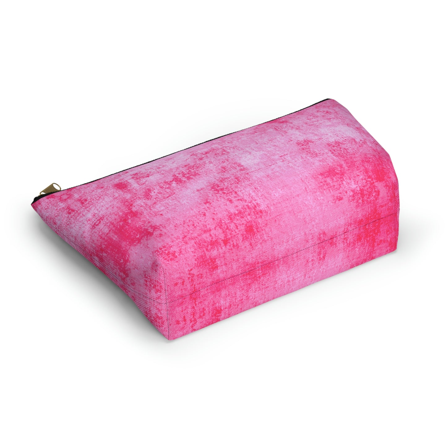 Pink Grunge Accessory Pouch w T-bottom