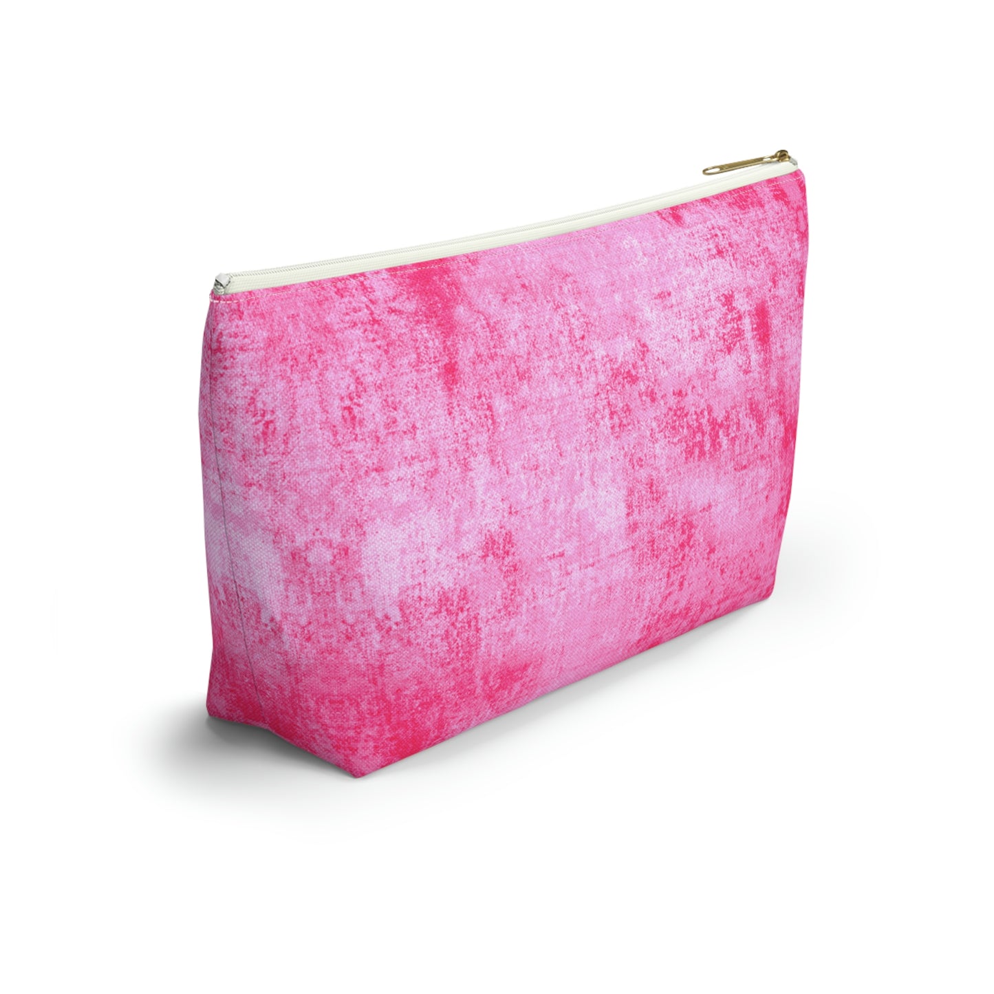 Pink Grunge Accessory Pouch w T-bottom