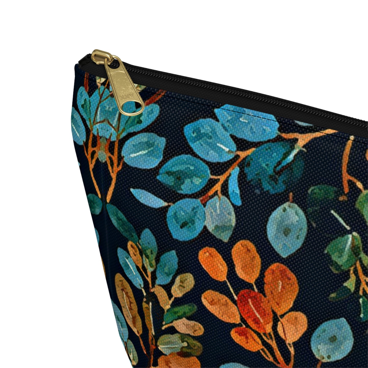 Picadee Navy Floral Accessory Pouch w T-bottom