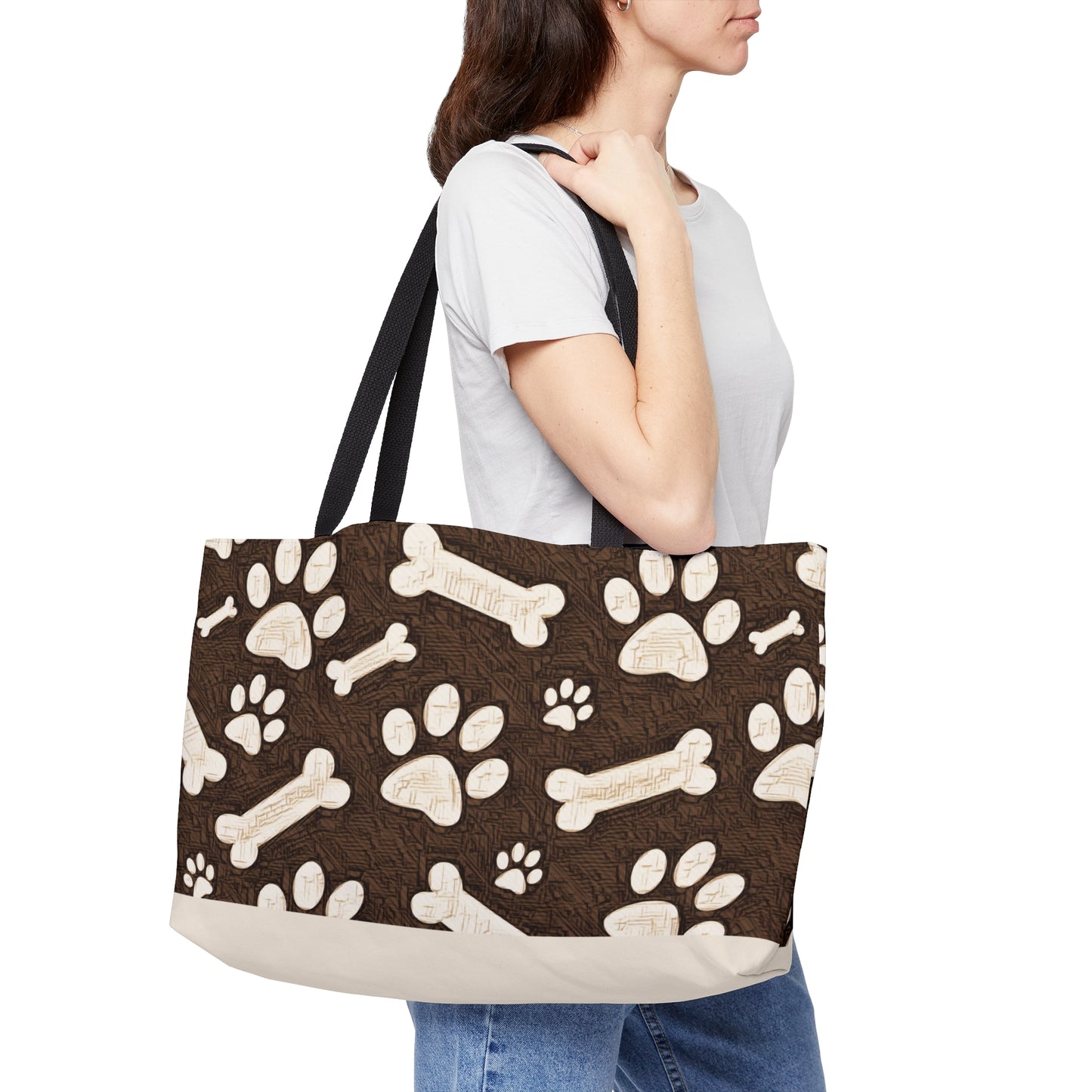 Bow Wow Brown Weekender Tote Bag