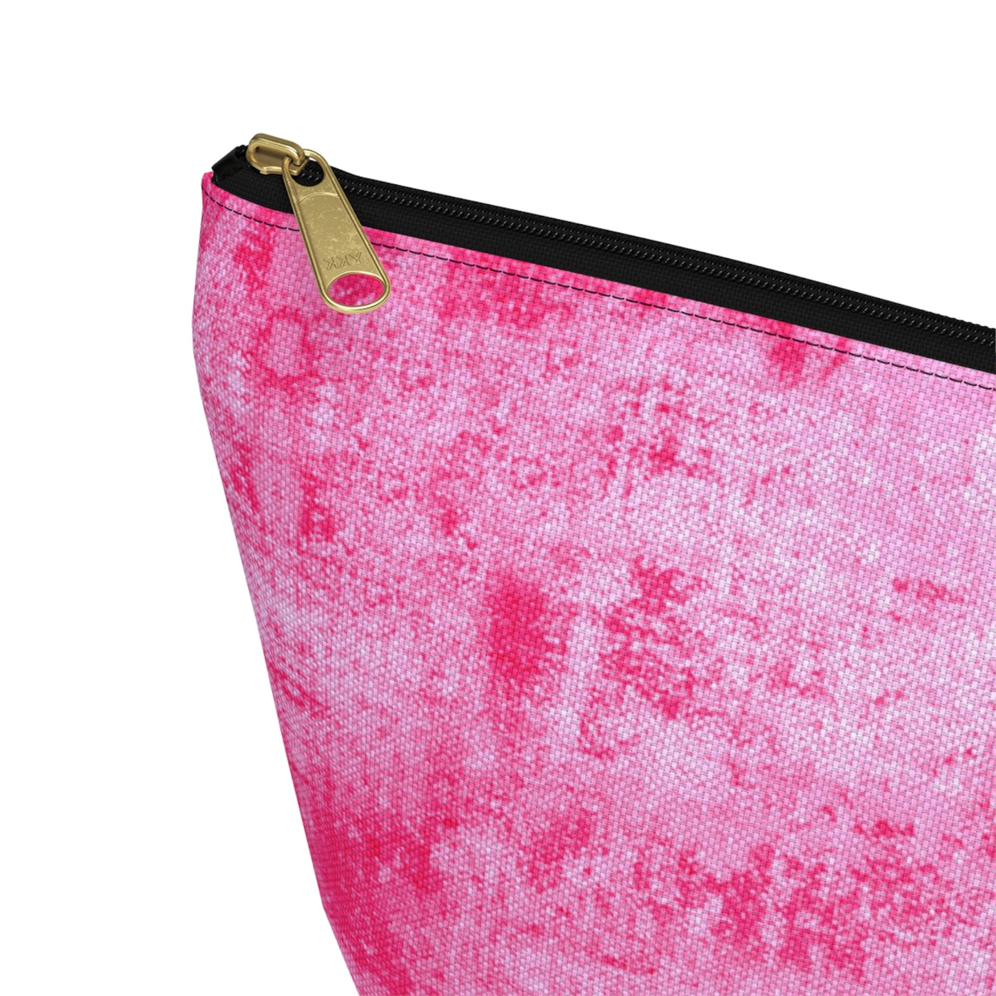 Pink Grunge Accessory Pouch w T-bottom