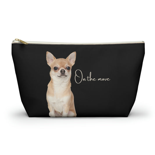 Chihuahua On the Move Accessory Pouch w T-bottom